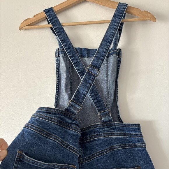 ModCloth Wide Leg Cropped Overalls Jumpsuit “70’s Style” Retro Boho Womens Small - Picture 13 of 16